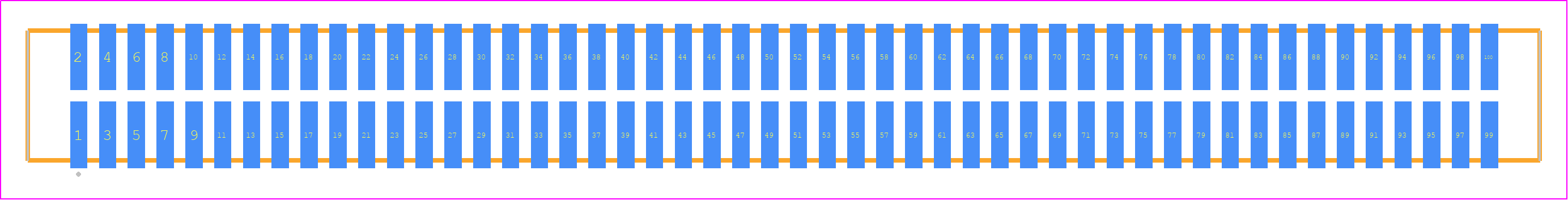 TFM-150-02-S-D-P - SAMTEC PCB footprint - Other - Other - TFM-150-ZZ-XXX-D-P