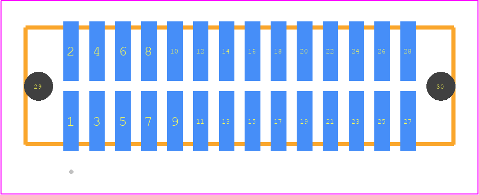 TFM-114-02-SM-D-A - SAMTEC PCB footprint - Other - Other - TFM-114-ZZ-XXX-D-A