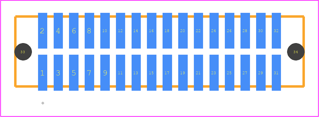 TFM-116-02-F-D-A - SAMTEC PCB footprint - Other - Other - TFM-116-ZZ-XXX-D-A