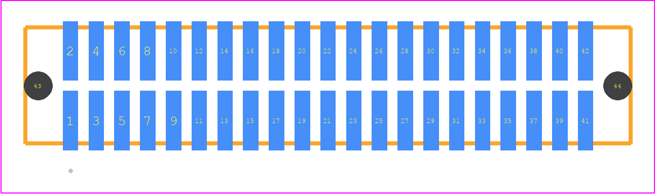TFM-121-02-LM-D-A - SAMTEC PCB footprint - Other - Other - TFM-121-ZZ-XXX-D-A