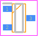 BAT54HMFHT116 - ROHM Semiconductor PCB footprint - SOT23 (3-Pin) - SOT23 (3-Pin) - Small power mold type (SOT-23)