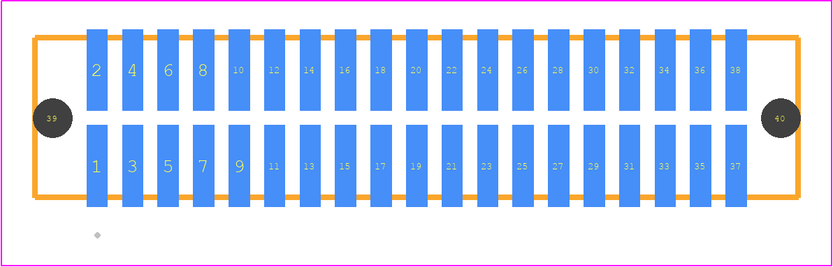 TFM-119-02-L-D-A-P-TR - SAMTEC PCB footprint - Other - Other - TFM-119-ZZ-XXX-D-A-P-TR