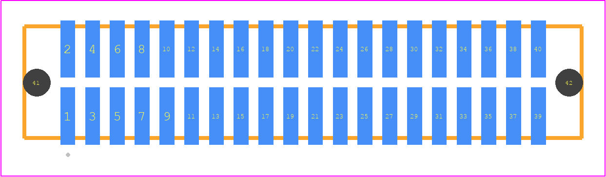 TFM-120-02-H-D-A-K-TR - SAMTEC PCB footprint - Other - Other - TFM-120-02-XXX-D-A-Y-TR