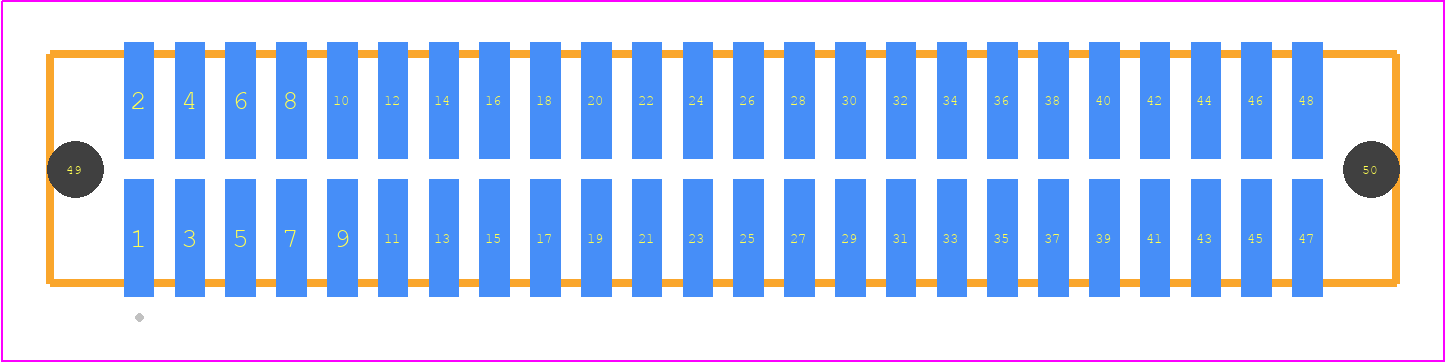 TFM-124-02-SM-D-A-K-TR - SAMTEC PCB footprint - Other - Other - TFM-124-02-XXX-D-A-Y-TR