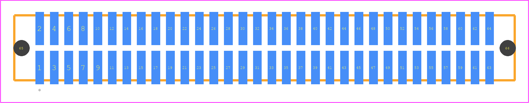 TFM-132-02-L-D-A-K-TR - SAMTEC PCB footprint - Other - Other - TFM-132-02-XXX-D-A-Y-TR