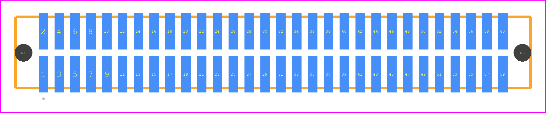 TFM-130-02-SM-D-A-P - SAMTEC PCB footprint - Other - Other - TFM-130-02-XXX-D-A-Y