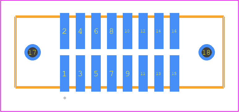 TFM-108-02-H-D-WT-K - SAMTEC PCB footprint - Other - Other - TFM-108-02-XXX-D-WT-K