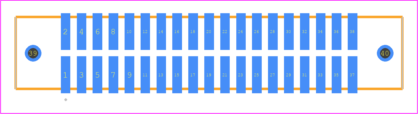 TFM-119-02-S-D-WT-K-TR - SAMTEC PCB footprint - Other - Other - TFM-119-02-XXX-D-WT-K-TR