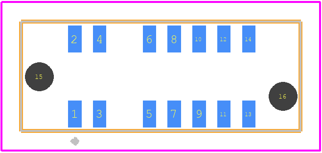 MECF-08-01-L-DV - SAMTEC PCB footprint - Other - Other - MECF-08-01-L-DV-1