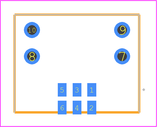 TFM-103-02-F-DH - SAMTEC PCB footprint - Other - Other - TFM-103-02-X-DH