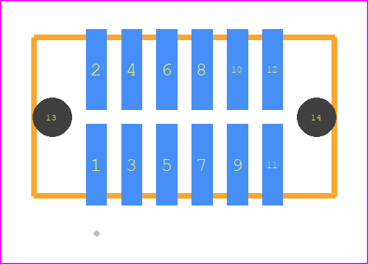 TFM-106-32-STL-D-A - SAMTEC PCB footprint - Other - Other - TFM-106-ZZ-XXX-D-A