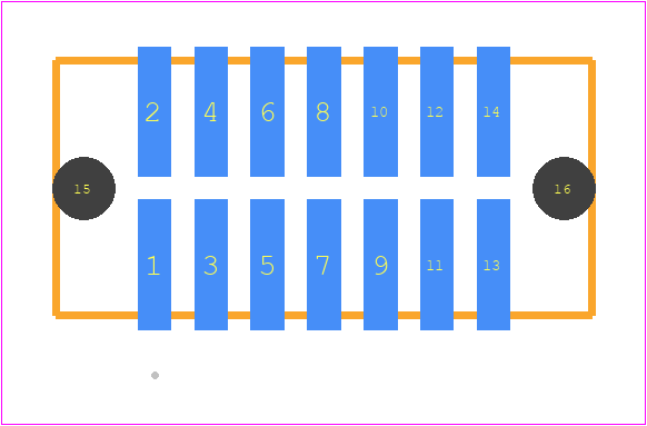 TFM-107-22-F-D-A - SAMTEC PCB footprint - Other - Other - TFM-107-ZZ-XXX-D-A