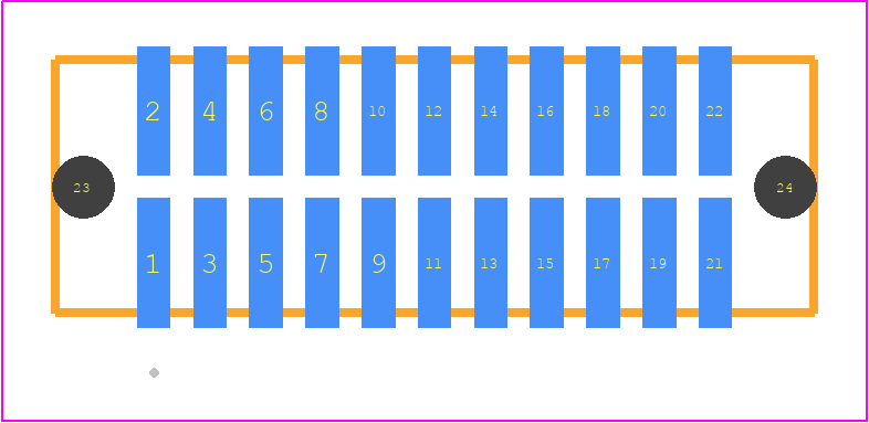 TFM-111-22-LM-D-A - SAMTEC PCB footprint - Other - Other - TFM-111-ZZ-XXX-D-A