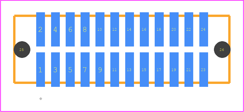 TFM-112-32-STL-D-A - SAMTEC PCB footprint - Other - Other - TFM-112-ZZ-XXX-D-A