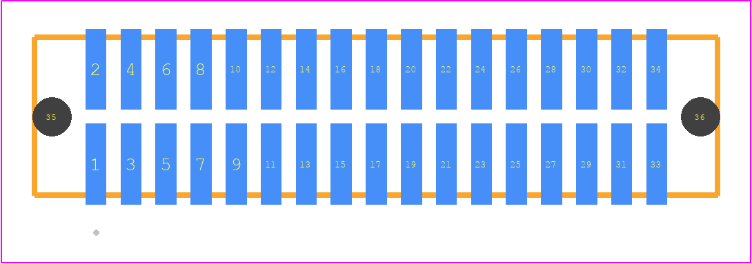 TFM-117-22-L-D-A - SAMTEC PCB footprint - Other - Other - TFM-117-ZZ-XXX-D-A