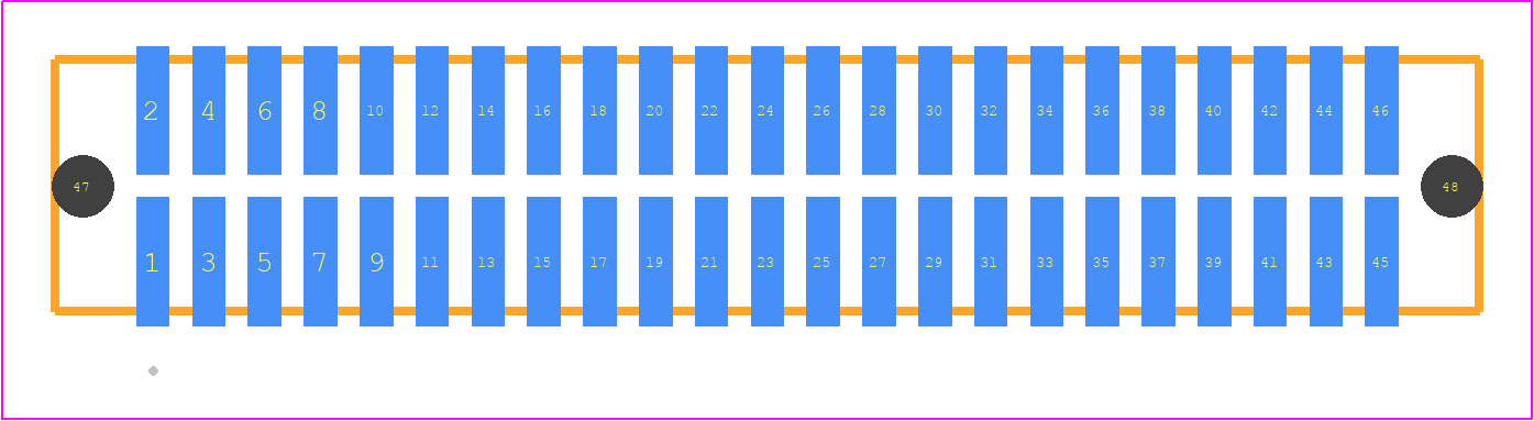 TFM-123-32-STL-D-A - SAMTEC PCB footprint - Other - Other - TFM-123-ZZ-XXX-D-A