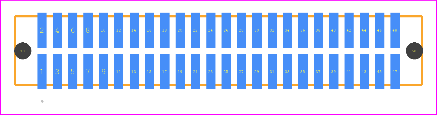 TFM-124-32-FM-D-A - SAMTEC PCB footprint - Other - Other - TFM-124-ZZ-XXX-D-A