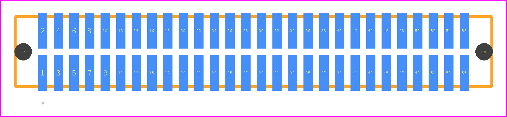 TFM-128-32-FM-D-A - SAMTEC PCB footprint - Other - Other - TFM-128-ZZ-XXX-D-A