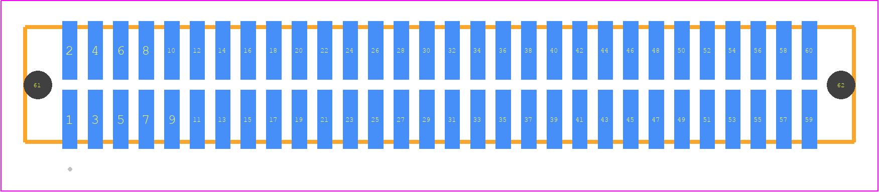 TFM-130-22-STL-D-A - SAMTEC PCB footprint - Other - Other - TFM-130-ZZ-XXX-D-A