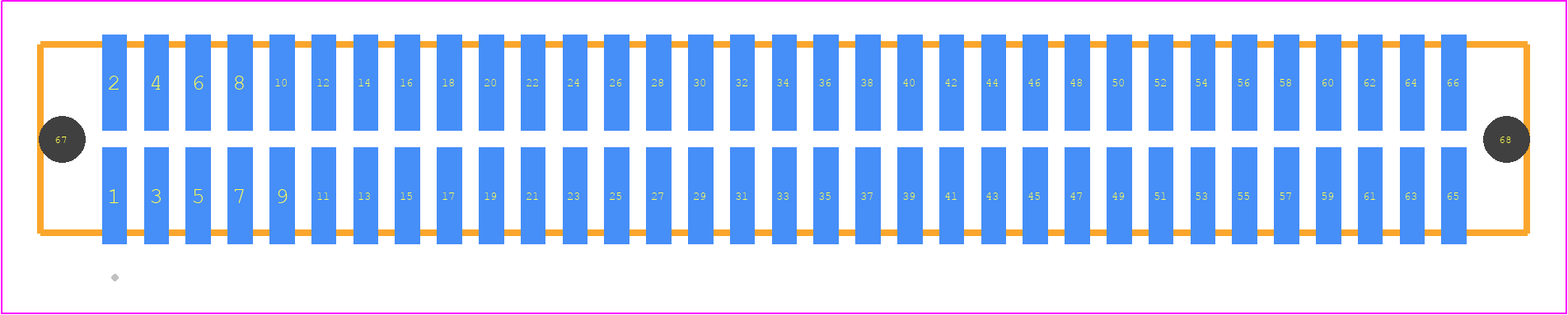 TFM-133-22-STL-D-A - SAMTEC PCB footprint - Other - Other - TFM-133-ZZ-XXX-D-A