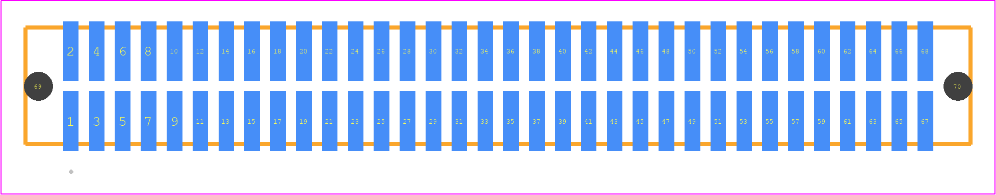 TFM-134-12-F-D-A - SAMTEC PCB footprint - Other - Other - TFM-134-ZZ-XXX-D-A