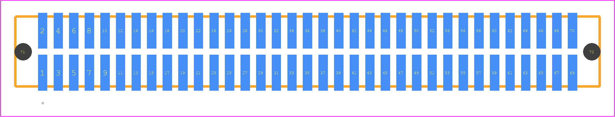 TFM-135-12-FM-D-A - SAMTEC PCB footprint - Other - Other - TFM-135-ZZ-XXX-D-A