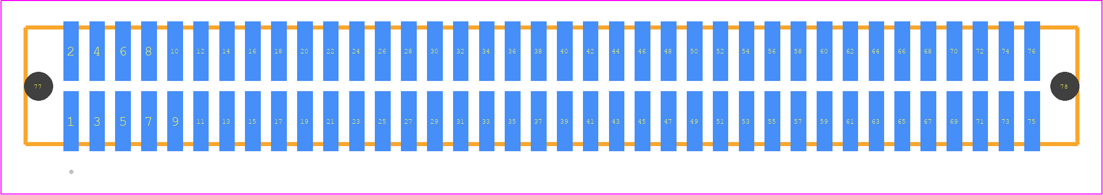 TFM-138-32-H-D-A - SAMTEC PCB footprint - Other - Other - TFM-138-ZZ-XXX-D-A