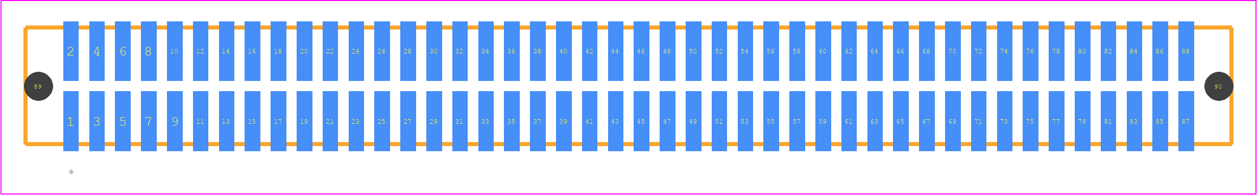 TFM-144-32-LM-D-A - SAMTEC PCB footprint - Other - Other - TFM-144-ZZ-XXX-D-A
