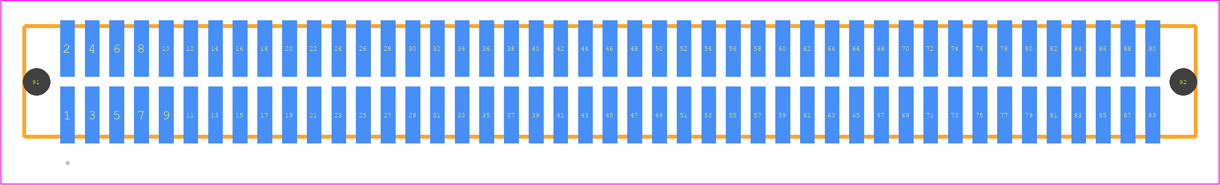 TFM-145-22-H-D-A - SAMTEC PCB footprint - Other - Other - TFM-145-ZZ-XXX-D-A