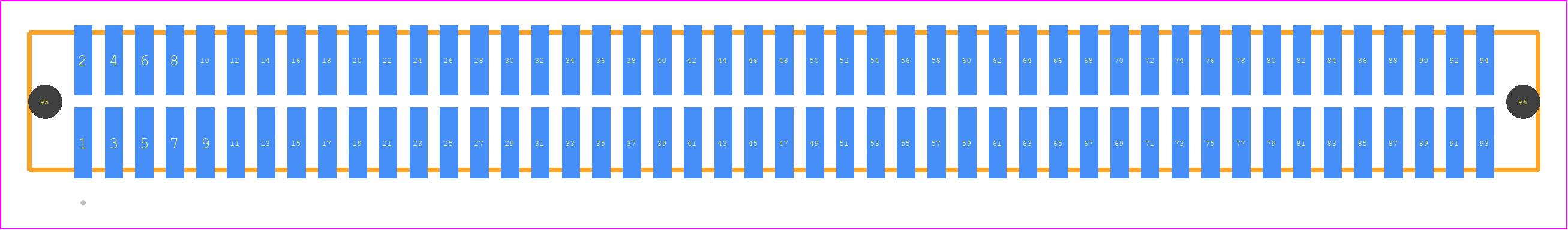 TFM-147-22-L-D-A - SAMTEC PCB footprint - Other - Other - TFM-147-ZZ-XXX-D-A