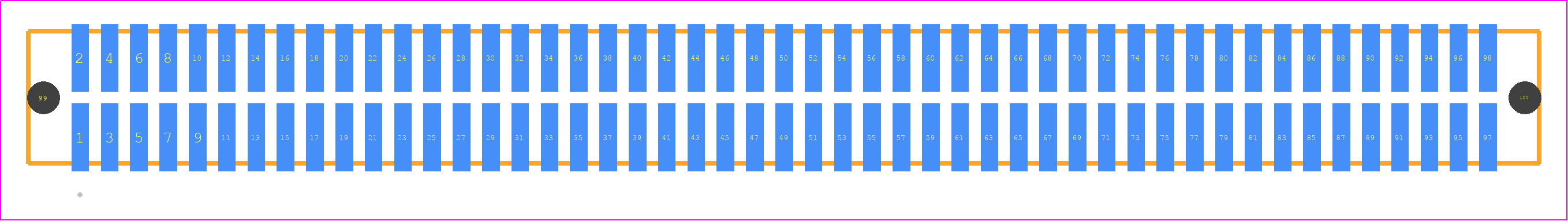 TFM-149-22-S-D-A - SAMTEC PCB footprint - Other - Other - TFM-149-ZZ-XXX-D-A