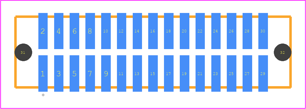 TFML-115-02-S-D-A-K-TR - SAMTEC PCB footprint - Other - Other - TFML-115-02-XXX-D-A-K-TR