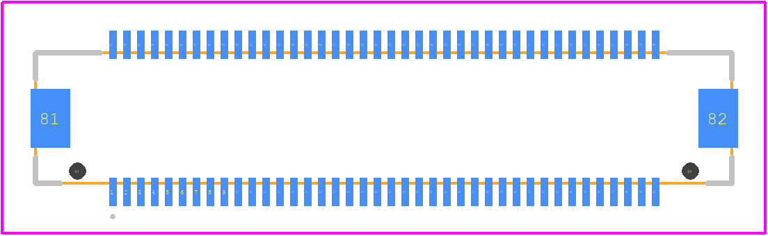 DF17(3.0H)-80DS-0.5V(57) - Hirose PCB footprint - Other - Other - DF17(3.0H)-80DS-0.5V(57)-3