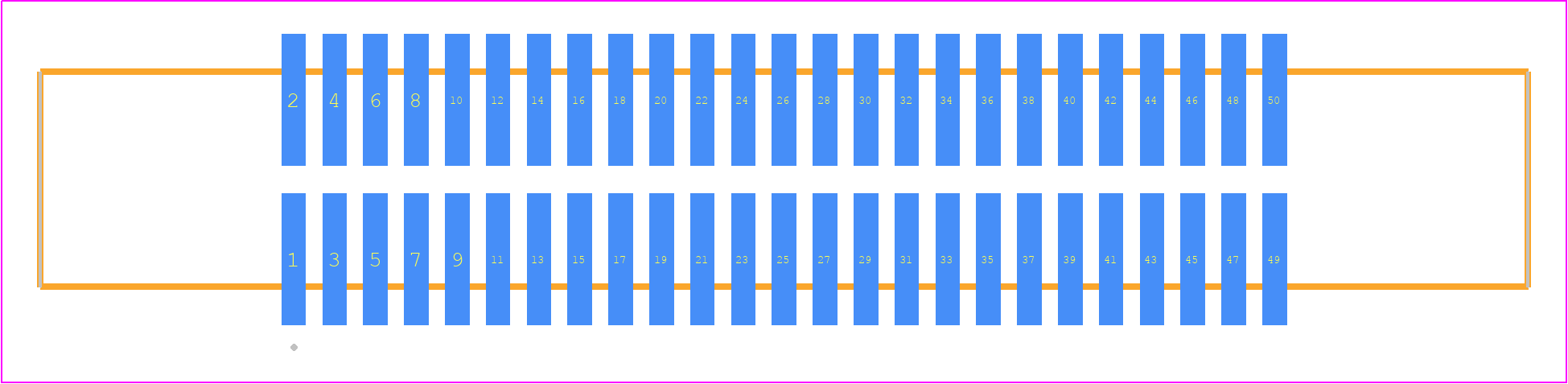 EHF-125-01-S-D-SM-P - SAMTEC PCB footprint - Other - Other - EHF-125-01-XX-D-SM-Y