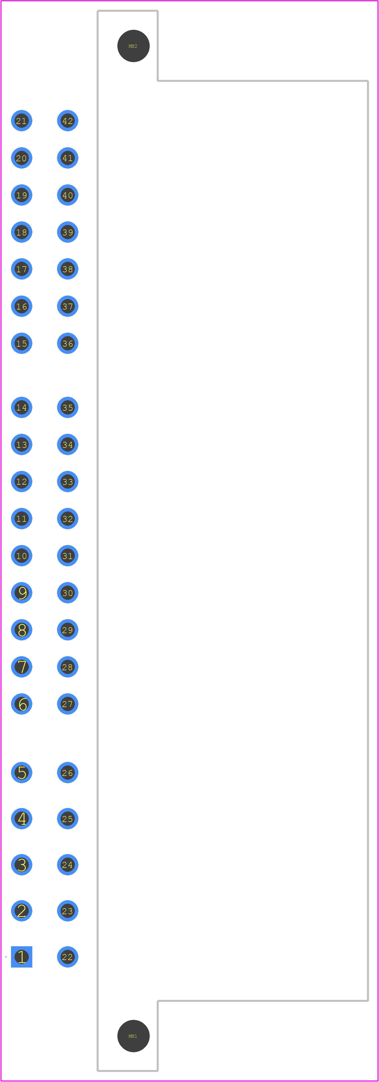 1-172489-7 - TE Connectivity PCB footprint - Other - Other - 1-172489-7-4