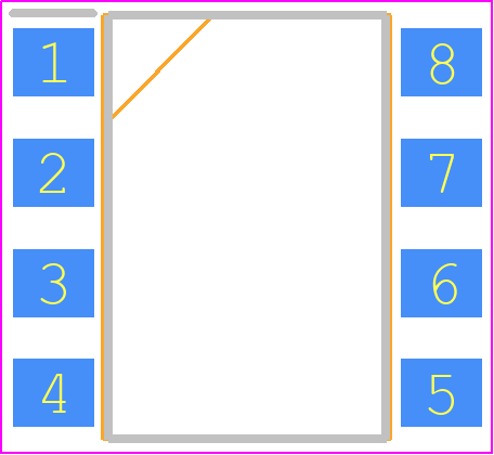 LH1262CAC - Vishay PCB footprint - Small Outline Packages - Small Outline Packages - LH1262CAC