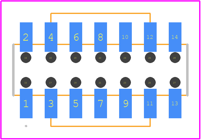 1-2314844-4 - TE Connectivity PCB footprint - Other - Other - 1-2314844-4-3
