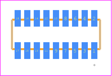 MLE-109-01-G-DV-K-TR - SAMTEC PCB footprint - Other - Other - MLE-109-01-G-DV-K-TR