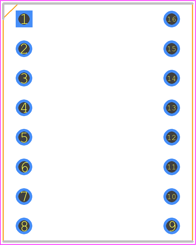 DA04-11SRWA - Kingbright PCB footprint - Dual-In-Line Sockets - Dual-In-Line Sockets - DA04-11SRWA