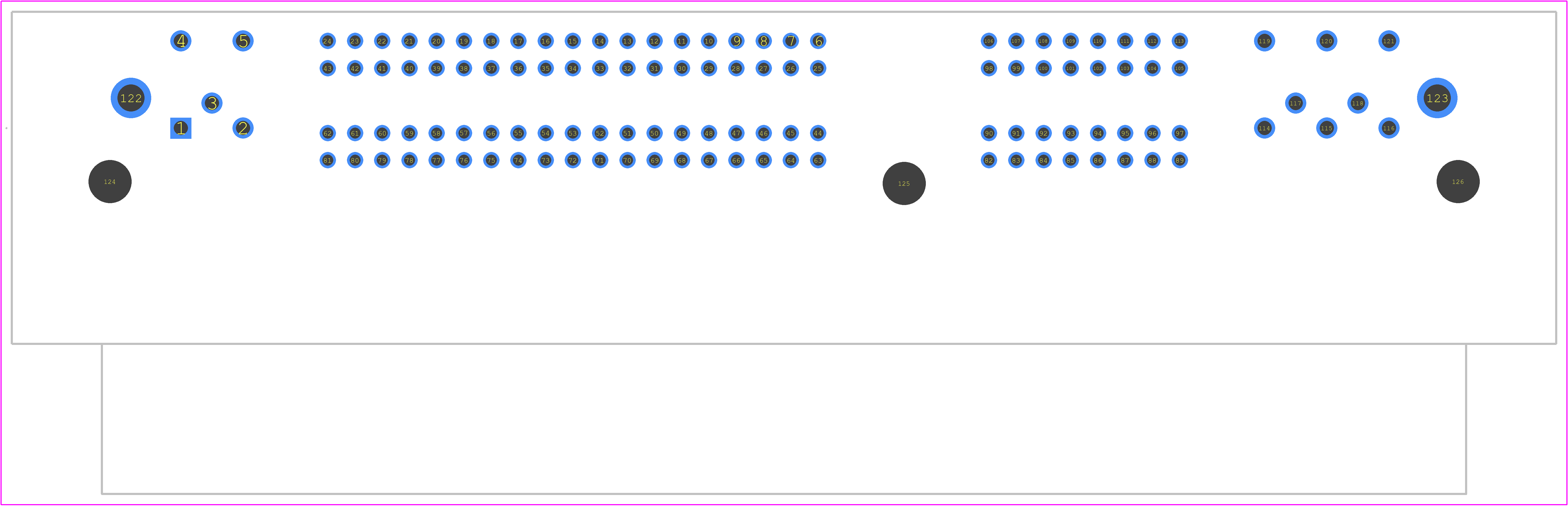 1241434-2 - TE Connectivity PCB footprint - Other - Other - 1241434-2-1