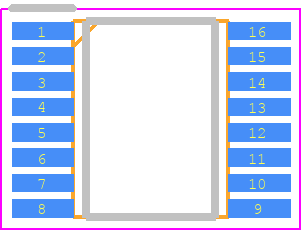 FT230XS-R - FTDI(Future Designs) PCB footprint - Small Outline Packages - Small Outline Packages - SSOP-16