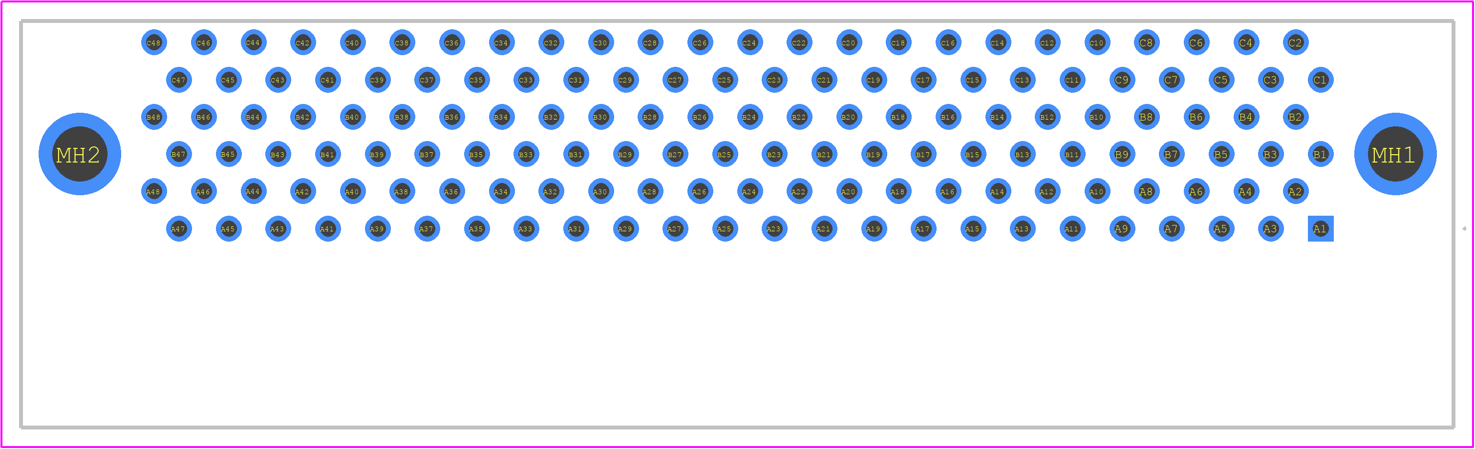 FX1-144P-1.27DSL(71) - Hirose PCB footprint - Other - Other - FX1-144P-1.27DSL(71)-2