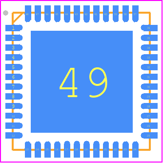 ADS1258IRTCRG4 - Texas Instruments PCB footprint - Quad Flat No-Lead - Quad Flat No-Lead - RTC (S-PVQFN-N48)