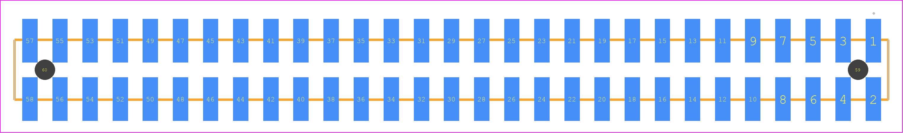 TSM-129-03-F-DV-A - SAMTEC PCB footprint - Other - Other - TSM-129-YY-ZZZ-DV-A
