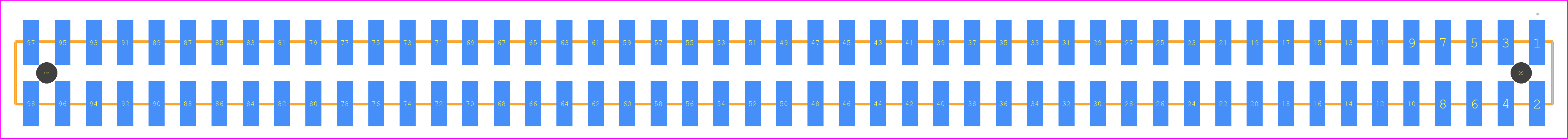 TSM-149-04-T-DV-A - SAMTEC PCB footprint - Other - Other - TSM-149-YY-ZZZ-DV-A