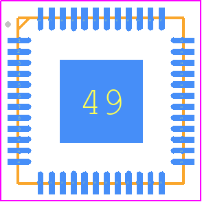 WGI219LM SLKJ2 - Intel PCB footprint - Quad Flat No-Lead - Quad Flat No-Lead - 48-pin QFN