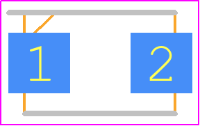 1KSMB56A - LITTELFUSE PCB footprint - Diodes Moulded - Diodes Moulded - DO-214AA (SMB J-Bend