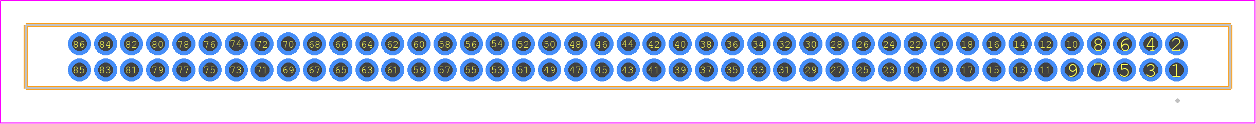 SFM-143-T1-H-D - SAMTEC PCB footprint - Other - Other - SFM-143-YY-XX-D