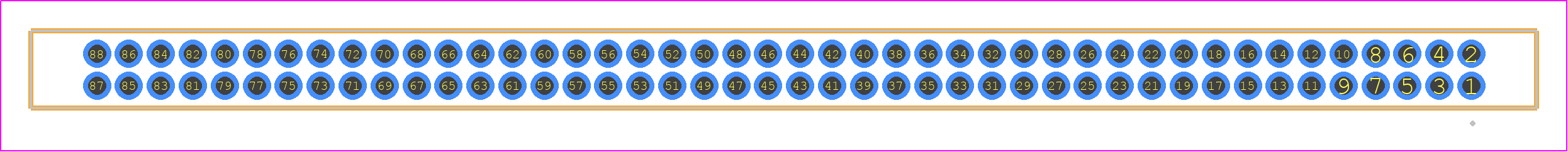 SFM-144-L1-LM-D - SAMTEC PCB footprint - Other - Other - SFM-144-YY-XX-D