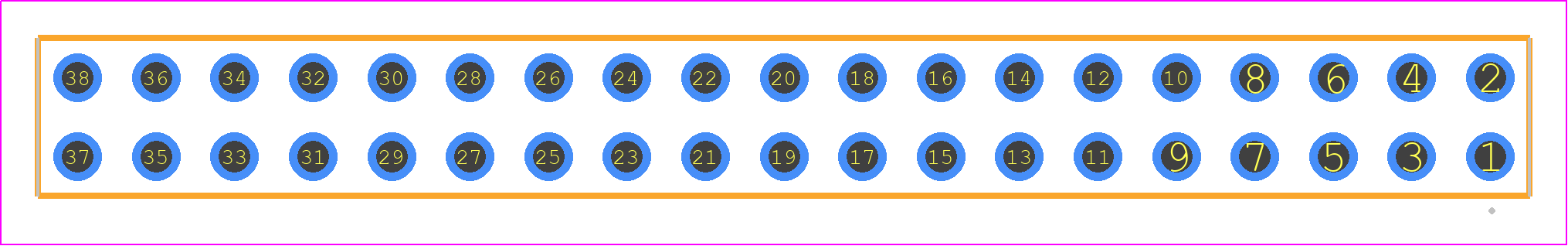 BCS-119-LM-D-TE - SAMTEC PCB footprint - Other - Other - BCS-119-XXX-D-TE